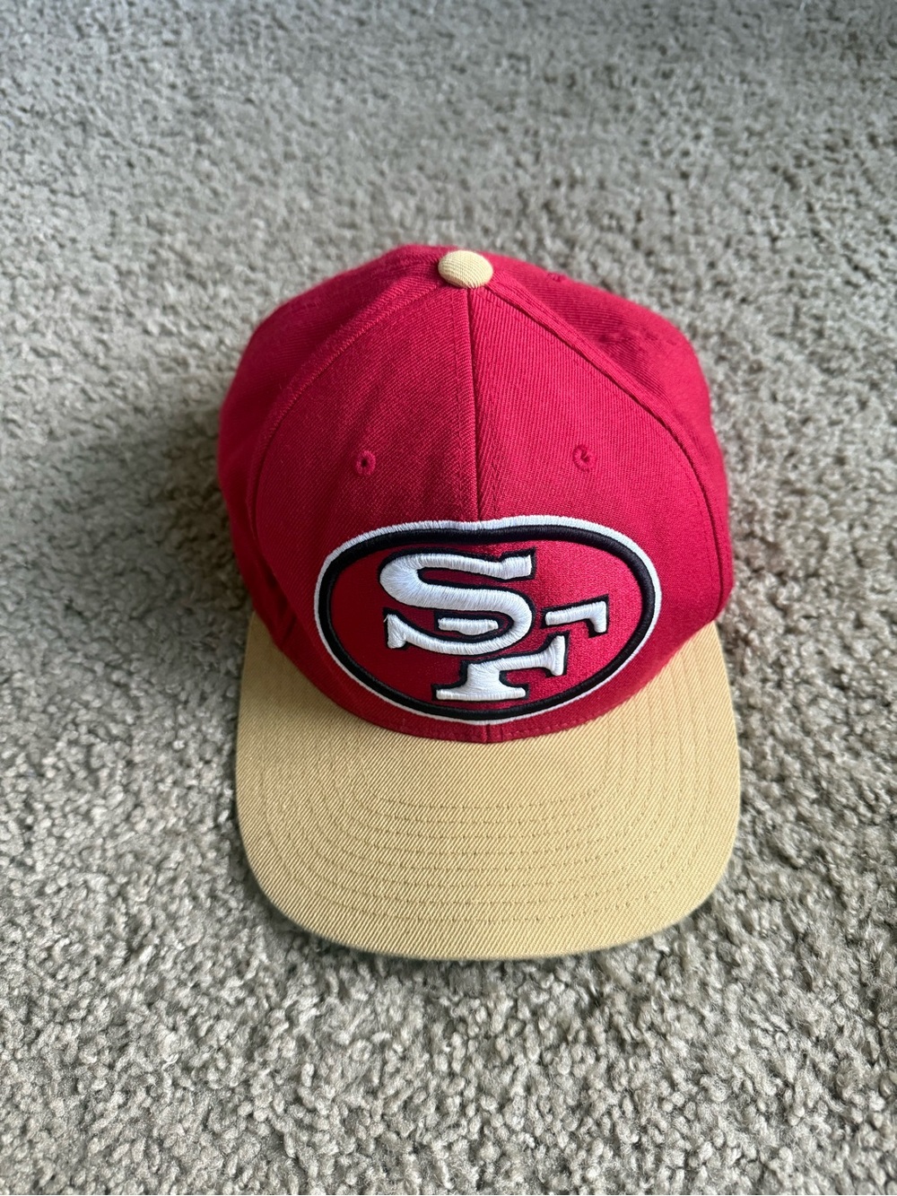 Mitchell & Ness San Francisco 49ers Red and Gold Snapback Hat